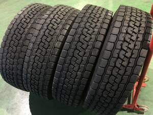 s188-4-2 ☆275/80R22.5 BS再生タイヤ4本(M890パターン)♪ 残溝15～14ｍｍ ブリヂストン♪ k300