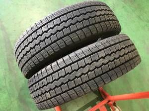 s209-4-2 ☆175/75R15 中古スタッドレス2本♪ ダンロップ LT03 2017年製 残溝9ｍｍ ！ K30