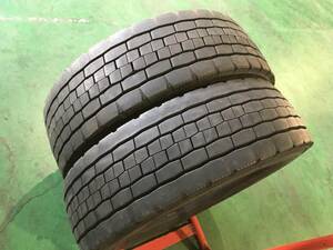 s220-4-2 ☆245/70R19.5 中古2本♪ ダンロップ エナセーブ SP680 2021/2019年製 　k160