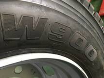 s267-4-3 ☆265/70R19.5 BS ブリヂストン W900 中古タイヤホイールセット(未使用品)！ ホイール（19.5×6.75）JIS 8穴 ｋ70_画像7