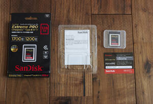 SanDisk サンディスク CFexpress TypeB カード Extreme PRO 128GB 付属品完備