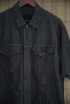 LAD MUSICIAN ラッドミュージシャン DENIM BIG半袖シャツ デニム SIZE 42 BLACK 2318-102_画像3