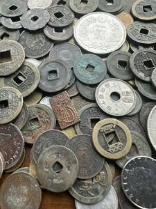 C-61 希少、レア、銀貨、銅貨、一圓、二分金、金貨、寛永、渡来銭、龍、道光、乾隆、常平、古銭、まとめ、セット