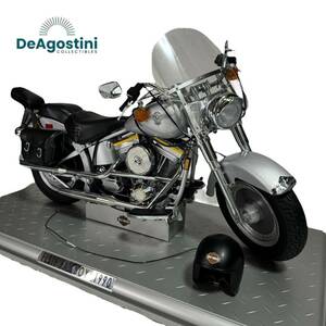 [Текущий продукт] В масштабе 1/4 D'Agostini Weekly Harley-Davidson Fat Boy Готовое изделие с футляром-пьедесталом