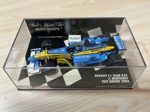 ★■稀少　ミニチャンプス　1/43　ルノーF1　R23　モンターニ　テスト　2003　タバコ■★