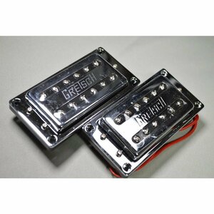 【新品】Gretsch グレッチピックアップセット Bridge & Neck Humbucker Pickup Set　【Chrome】(ネジ付）（M－1）