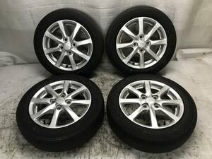 ダイハツ純正 14インチ 14x4.5ＪET45 PCD 100 4H アルミホイール タイヤ 155/65R14 中古 ムーヴ タント ミラ 流用等