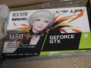 GeForce GTX 1650-SP2 【ELSA 1スロット グラフィックカード】再出品値下げ