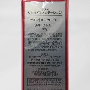 ☆新品 ※旧パケ SPTM セプテム ミラス リキッドファンデーション OY-02 オークルイエロー SPF17 PA++ 30g ( 0928-n1 )の画像2