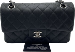 シャネル CHANEL ブラック ショルダーバッグ　キャビアスキン　中古　管理番号240025