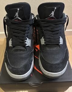 中古 NIKE AIR JORDAN 4 SE ”BLACK AND LIGHT STEEL” DH7138-006 27.0cm US 9ナイキ エアジョーダン4 SE