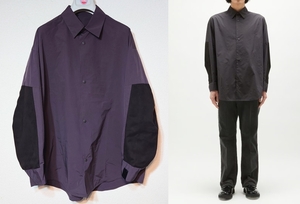 定価3.9万 N.HOOLYWOOD COMPILE FALL2023 エヌハリウッド コンパイル BIG SHIRT ナイロン ビッグシャツ36 TQ コーチジャケット