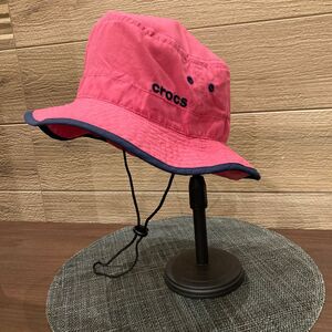 【クロックス】CROCS ジュニアハット 56センチ　日除け付き　サファリハット