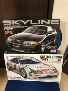 未組立 タミヤ プラモデル スカイライン R32 GT-R トヨタ スープラ カストロール 2個セット 検索式 ホンダ ミニ ハセガワ スケールモデル 