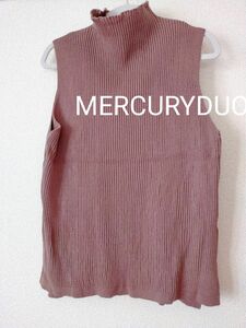 MERCURY DUO ノースリーブニットカットソー　ハイネック　フリーサイズ