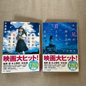 【セット】【美品】あの花が咲く丘で君とまた出会いたい／あの星が降る丘で君とまた出会えたら 文庫本