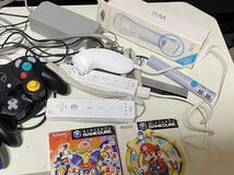 Wii本体とゲームキューブソフトとコントローラー2個のまとめてセット　1794ー2ー1_画像6