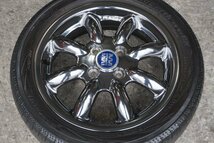 ダイハツ純正　MINILITE　ミニライト　カスタムホイール　メッキ　4.5J　OFF+45　165/55R15　ホワイトリボン　マッドスター_画像6