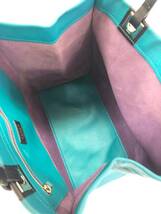 □FURLA リバーシブルトートバッグ 紫×緑 フルラ レディース レザー×スエード イタリア製 複数落札同梱OK B240301-1_画像5