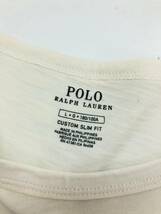 □POLO RALPH LAUREN 半袖Tシャツ L(180/100A) 白 ポロラルフローレン メンズ プリント 綿100％ 複数落札同梱OK B240328-4●_画像3