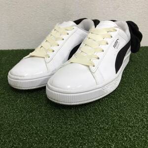 PUMA Basket Bow SB レディース 36735303 Basket スニーカー 24.5cm メンズ 人気モデル ブラック ホワイト