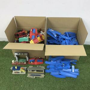 TOMY Tommy Plarail summarize set large amount rail direct line bending line roadbed divergence station etc. large amount summarize set toy collection blue rail 