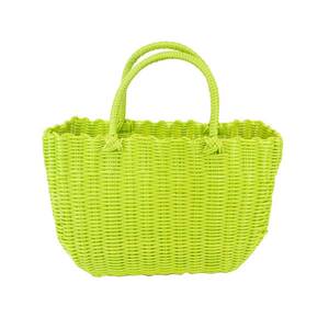 PP bag middle size lime vinyl basket bag hot spring 