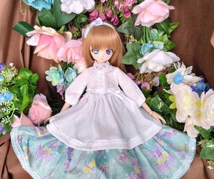 アゾン４５用の服AF288（ｈ・緑ドレス）ＭＤＤ・ＤＤＰ・オビツ５０にも