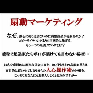 ■扇動マーケティング■MP4/MP3/PDF■フルセット■人の心を魅了する禁断の文章述語■コピーライティング■