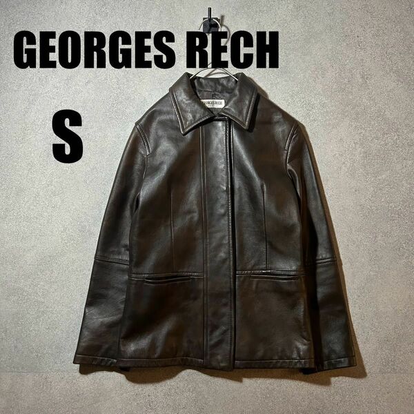 georges rech ジョルジュレッシュ　ラムレザー レザージャケット