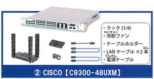 エポック / ターリン・インターナショナル ガチャ 手のひらネットワーク機器 【CISCO C9300-48UXM】