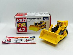 トミカ42 キャタピラー　ブルドーザー　【2007新車シール付き】