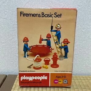 プレイモービル playmobil playpeople 1751 消防隊　消防士　プレモ 廃盤　PLAYMOBIL イギリス