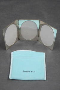 115 TIFFANY&Co. Tiffany three folding picture frame photo stand silver 925