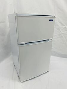 2019年製★美品 中古★YAMADA☆90L☆2ドア冷凍冷蔵庫☆右開き☆ヤマダ電機オリジナル!!☆【YRZ-C09G1-W】