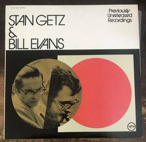 ■STAN GETZ & BILL EVANS ■スタン・ゲッツ & ビル・エヴァンス ■Stan Getz & Bill Evans: Previously Unreleased Recordings / 1LP / Ve