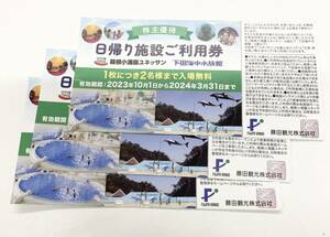 【大黒屋】箱根ユネッサン 株主優待 入場券 2024年3月31日まで 3枚セット 藤田観光 箱根小涌園ユネッサン 下田海中水族館