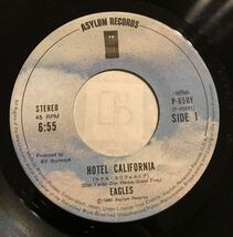 ■EAGLES ■Hotel California (Live) /w Life In The Fast Lane(Live) ■7” / 7inch Single / 45rpm / 1976 Asylum Records / UK Original_画像5