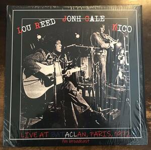 ■LOU REED / JOHN CALE / NICO ■Live At Bataclan, Paris, 1972 FM Broadcast ■1LP / Radio Loop Loop / Shrink / Vinyl / Very Rare /