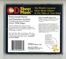 ハイドン スカルラッティ 楽譜 ピアノ 88曲 CD-ROM★ソナタ 鍵盤 チェンバロ Haydn and Scarlatti : the Complete Keyboard Sonatas_画像2