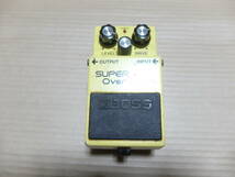 BOSSボス　SD-1　SUPER Over Drive　エフェクター　JAPAN製　中古難有ジャンク品_画像1