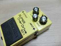 BOSSボス　SD-1　SUPER Over Drive　エフェクター　JAPAN製　中古難有ジャンク品_画像2