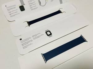 Apple Watch 38mm 40mm 41mm 純正品 アビスブルー ブレイデッド ソロループ バンド ベルト アップルウォッチ