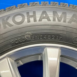 ◎送料込◎ Weds ジョーカー アルミホイールタイヤ 冬 13×5J 4H/100/オフ36 ヨコハマ 155/80R13 2021年48週 [J-317] ※個人宅配送不可※の画像8