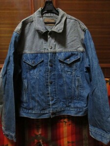 希少 オリジナル LEVI'S 70s 80s ビンテージ リーバイス 70506 クレイジー デニム Gジャン ジャケット ■ パッチワーク Peter Max MA1