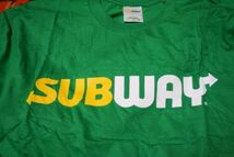 イギリス UK 00s ビンテージ 企業 サブウェイ SUBWAY ロゴ Tシャツ ■ ■ ■ アート カレッジ タバコ 90s 好きにも。_画像5