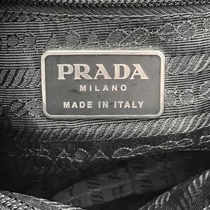 PRADA プラダ ハンドバッグ トートバッグ ミニバッグ ミニボストンバッグ 黒 ブラック テスートナイロン ポコノ ロゴ刺繍 白タグの画像8