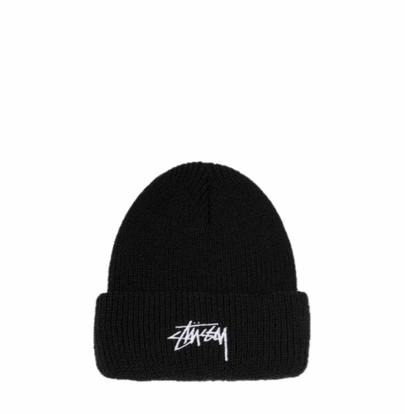 STUSSY ニット帽 ブラック