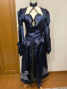 FGO Saber Horta costume play clothes XL size wig attaching 