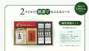  large amount present selection!re seat prize application * ultimate .. talent set ( futoshi hand drum stamp Koshihikari &. garden udon &.. soba for wide higashi noodle ).1000 name . present ..* postage 63 jpy *WEB application 